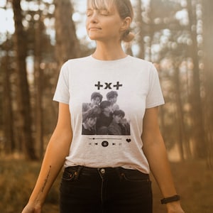 TXT Black and White Print Shirt