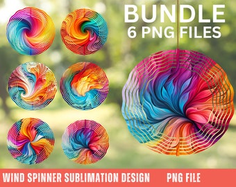 Stained Glass Wind Spinner PNG 6 PNG Bundle for Sublimation Skull Wind ...