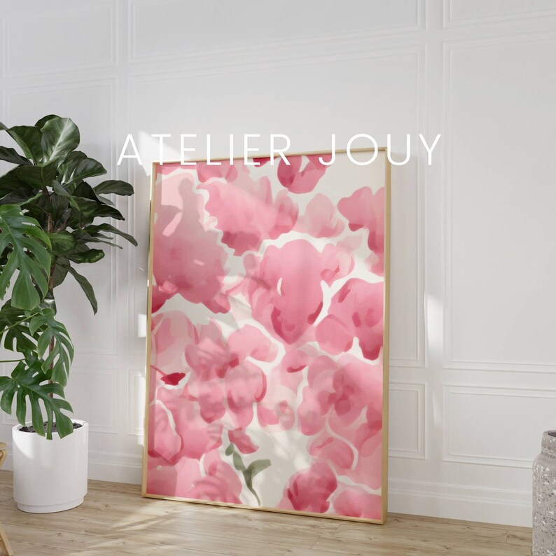 Pink And Green Bedroom Wall Art