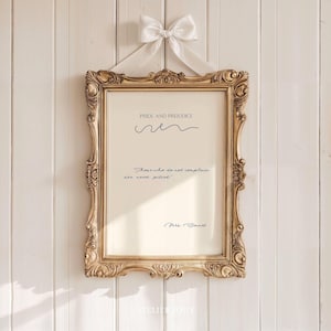 Pride and Prejudice Quote Poster: Jane Austen Funny Wall Art (Digital Download)