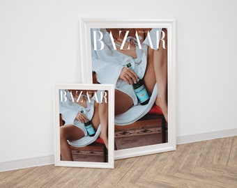 Harper's Bazaar Poster Print - Bazaar Magazine | Luxury Poster | Fashion Poster | Wall Decor | Wall Art | Photography | Vogue Magazine