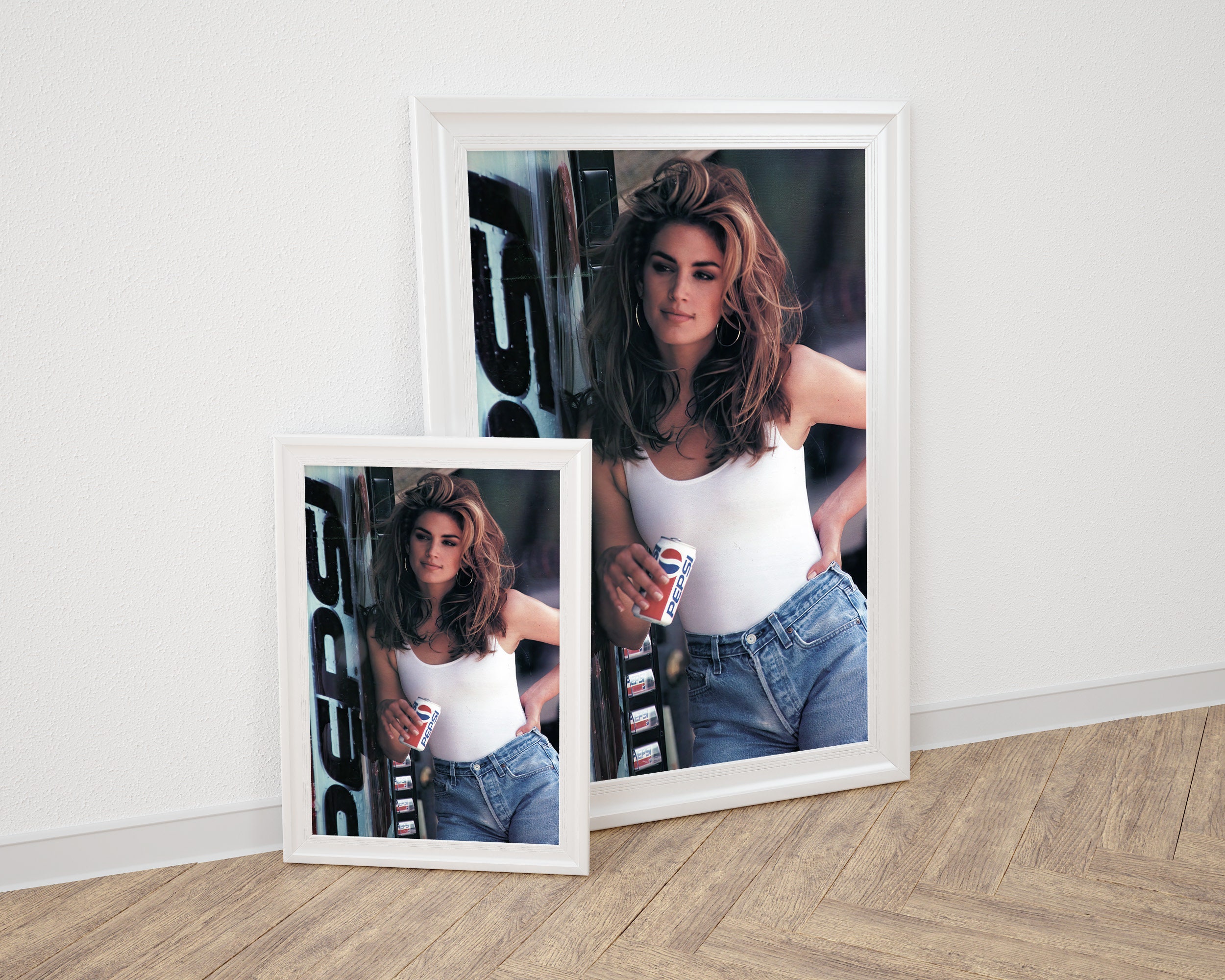 Pepsi Poster Print - Cindy Crawford | Iconic Print | Luxury