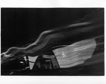 Rollercoaster 9.5x12 Silver Gelatin Print Photography Art Photograph Darkroom Archival Fine Art Print Handmade Signed Unframed