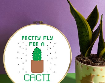 Cactus Plant - Cross Stitch Pattern (Digital Format - PDF)