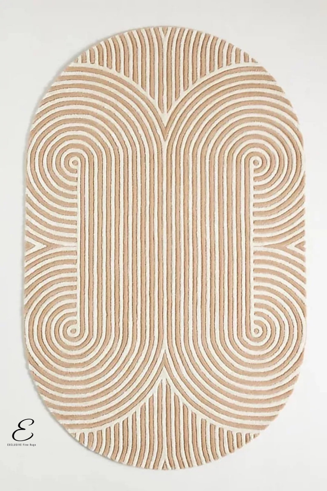 Ovoid Shape Rug Oval Shaped Area Rug for Living Room Bedroom Contemporary - Etsy