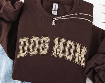 Dog Mom Sweatshirts, Cozy Dog Lover Crewneck, Dog Mom Shirts, Womens Sweatshirts, Dog Mom Tshirt, Dog Mom Gift, Cute Pet Mom Gift