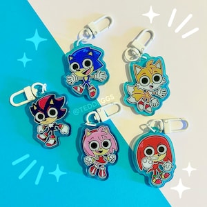 ¡Dijes acrílicos de Sonic Chibi!