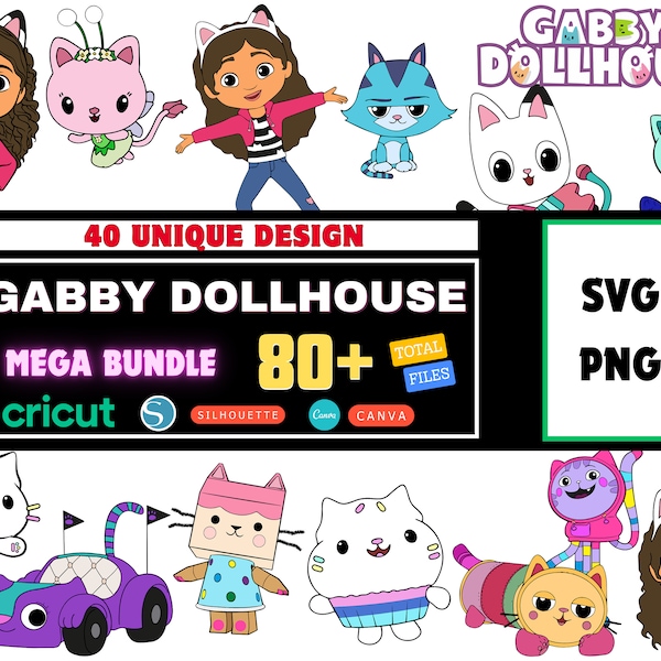 Gabby Dollhouse Font Etsy