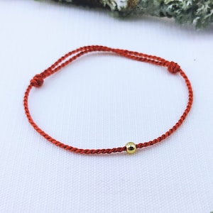 Rote Schnur Armband, Roter Faden Schutz Armband, Echte Natur Seide Kordel, Wunsch Freundschaft Armband, Glück Amulett, Rote Schnur des Schicksals