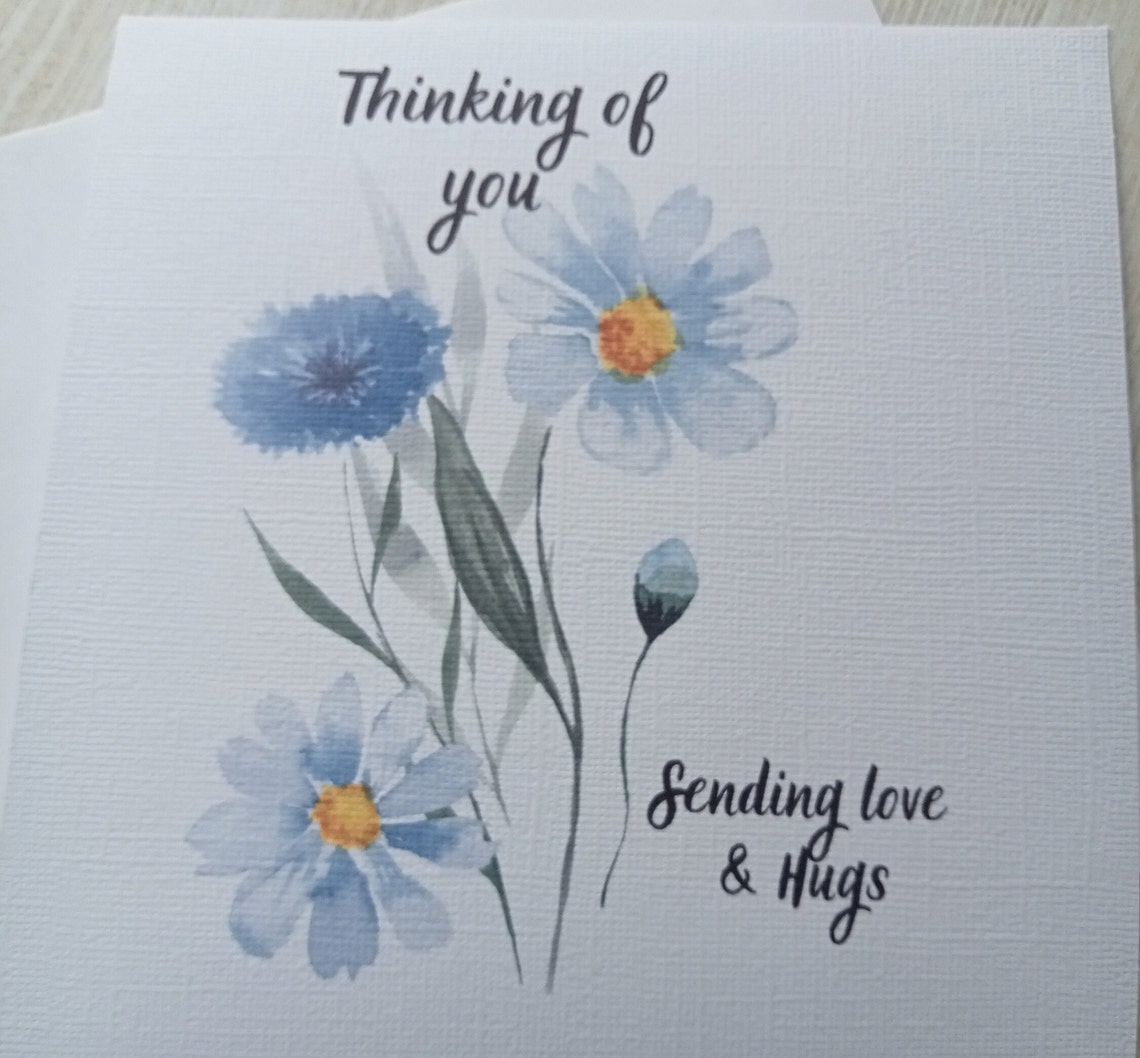Sympathy Card With Envelope, Thinking of You, Sorry for Your Loss ...