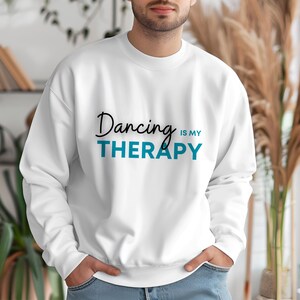 Tanzen ist meine Therapie PNG Digital Download Tanz Zitat Druckbare Wand Kunst Geschenk für Tänzer Instant Dance Studio Dekor Ballett Tap Jazz