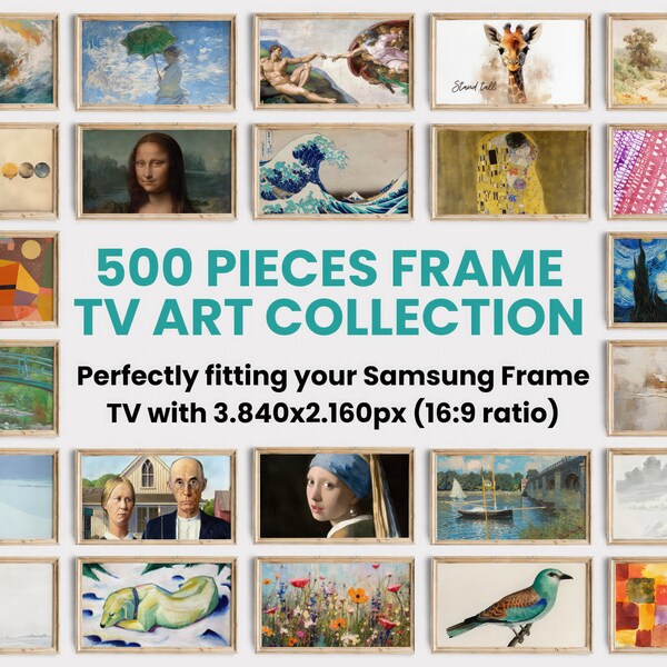 500+ Frame Tv Art Collection | LIFETIME ACCESS | Samsung Frame Tv Art Set | Frame Tv Art Set | Tv Artful Art | Art Frame Tv Samsung