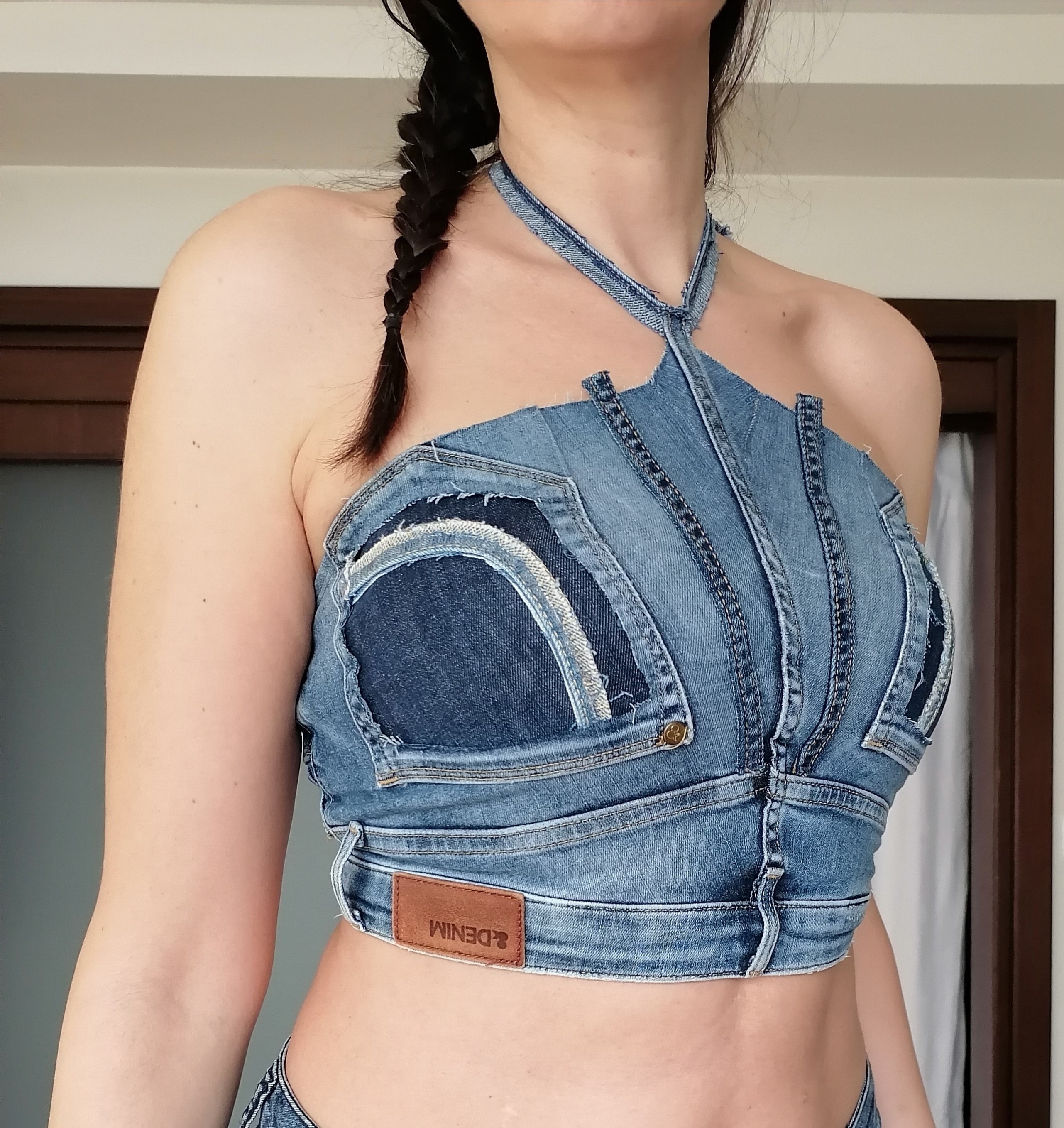 Denim bra top España