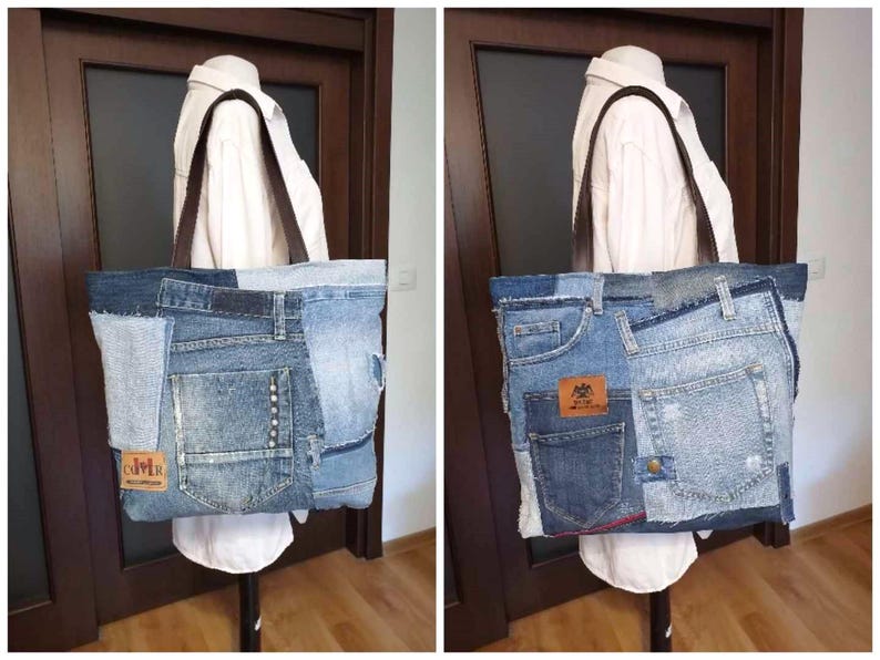Lee Denim Tote Bag Lee Mini Denim Tote Bag For Women — Convertible