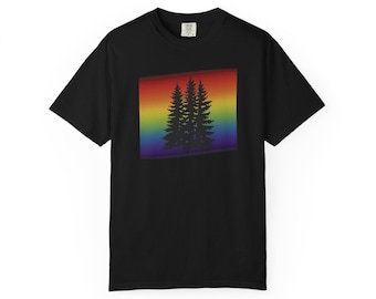 Shirt Rainbow Pride Tree | T-shirt LGBTQ+ natuur | Queer Forest T-shirt | Gay Pride-kleding | merchandise van lesbiennes | Wild & Wander