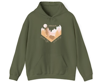 Felpa con cappuccio Wander Often - Felpa con cappuccio Wild & Wander Adventure - Felpa comoda ispirata alla natura