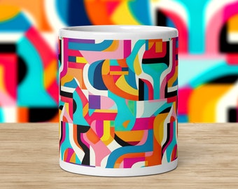 Modernes buntes Muster 09 Mug