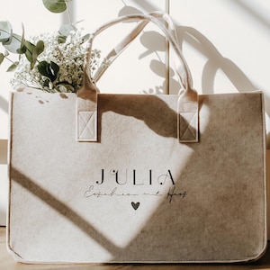 Tragetasche aus Filz XXL | personalisiertes Geschenk | Lehrer | Geschenk für Erzieher/in | Tasche | Mommybag |Einkaufstasche| Hochzeit I JGA