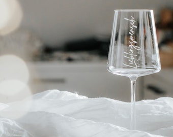 Weinglas I Glas I Personalisiertes Weinglas I personalisiert I Geschenk I Gravur I Weißweinglas I Rotweinglas I Stielglas