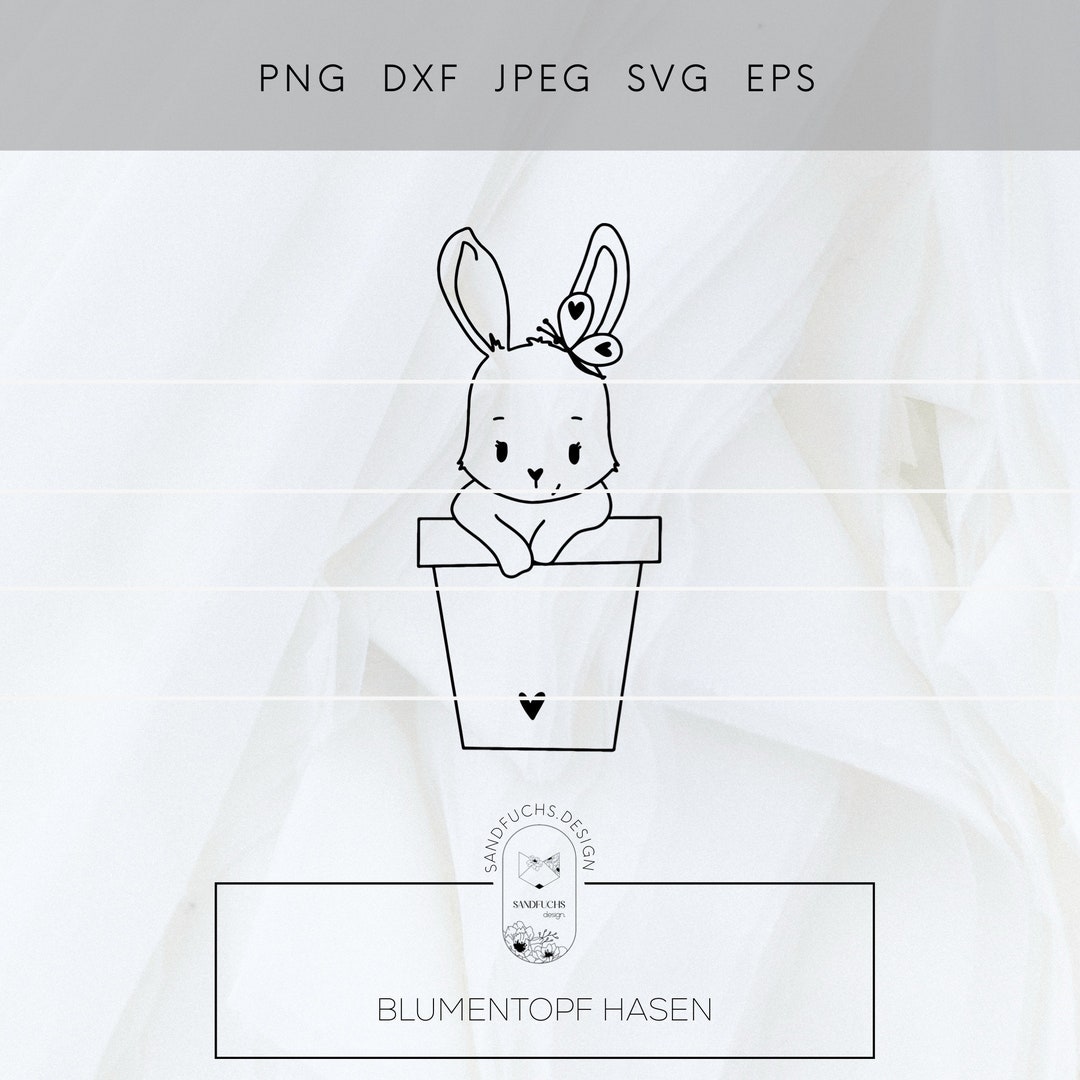 Rabbit, Plotter File, Cutting File, Cutting Template, Cricut ...