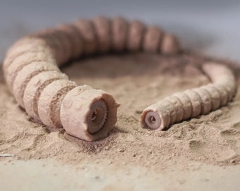 Dune Sand Worm- 3D Printed Flexing Design