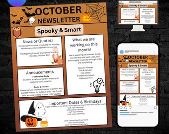 October Newsletter Template