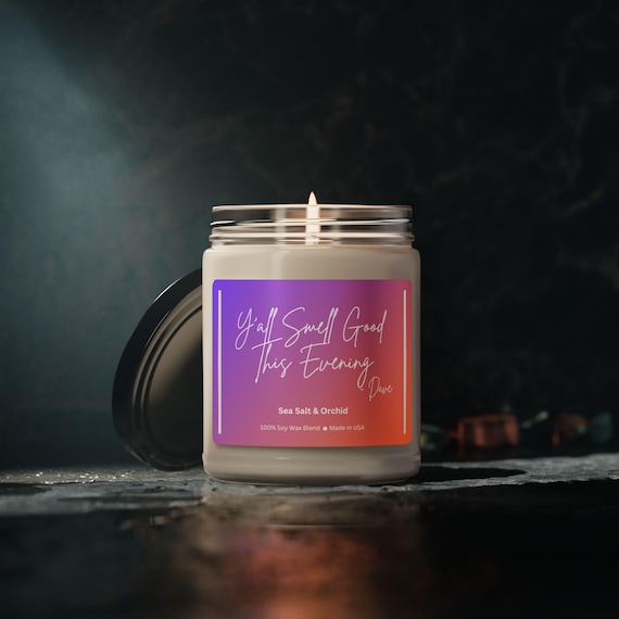 Dave Ya'll Smell Good Soy Candle: Music Lover Gift, 9oz