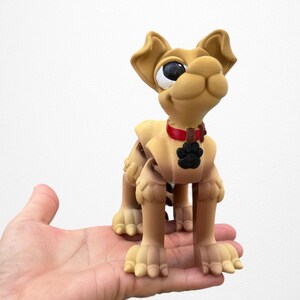 3-D printed short tail dog