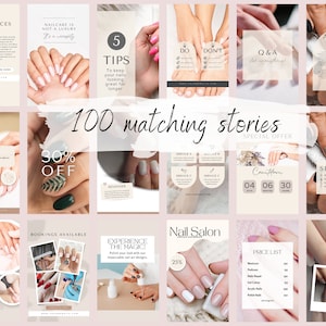 Nail Salon Posts, Social Media Posts, Instagram Posts for Nail Technicians, Nail Salon Templates, Canva Templates, Editable, Social Media Branding for Nail Technicians, Canva Templates, Beauty Business Instagram, Design Quotes Artist Promotion Kit