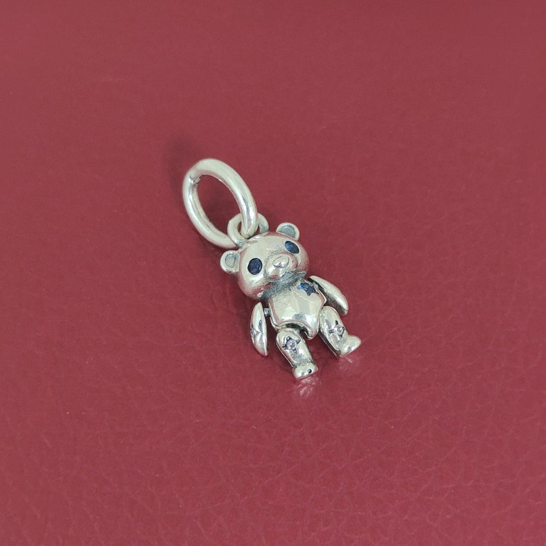 Pandora Movable Teddy Bear Dangle Charm Pendant, Christmas Gift, S925