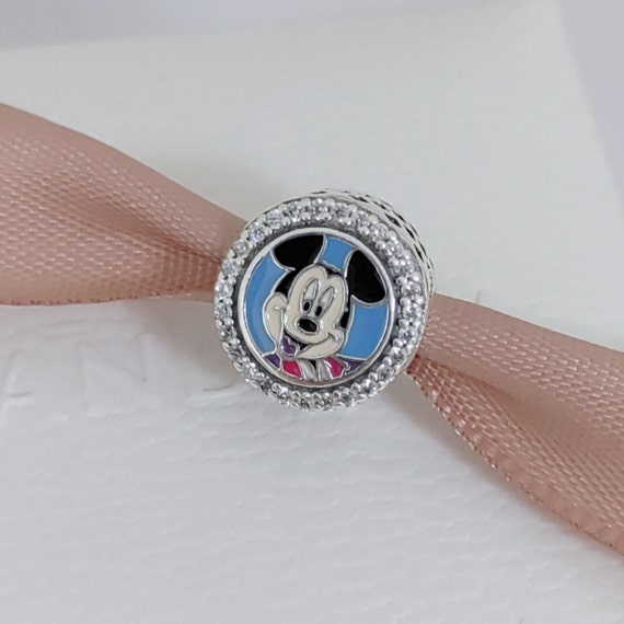 Classic Cartoon Mickey Mouse Bowknot Charm Bracelet Bangle Silver Color  Bead Fashion Bracelet Jewelry - AliExpress
