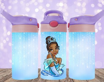 Mädchen nahtlose Tumbler Wrap 12 oz Flip Top Sippy Cup Sublimation Design PNG digitaler Download 12 oz gerade und konisch