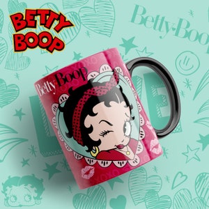 Betty Boo Stencil Pack, For 11 oz Mugs. Digital Download. Png