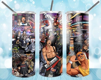80s and 90s Fashion. 20 oz Tumbler. Digital Template. PNG. Digital Download.