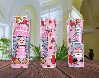 Valentine's Day Gnome Design, Sublimation Design, Valentine's Day Gnome Design PNG, Digital Download