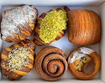 Handmade Vegan Croissant Box: Gourmet Pastry Treats, Xmas Box, Xmas Treats