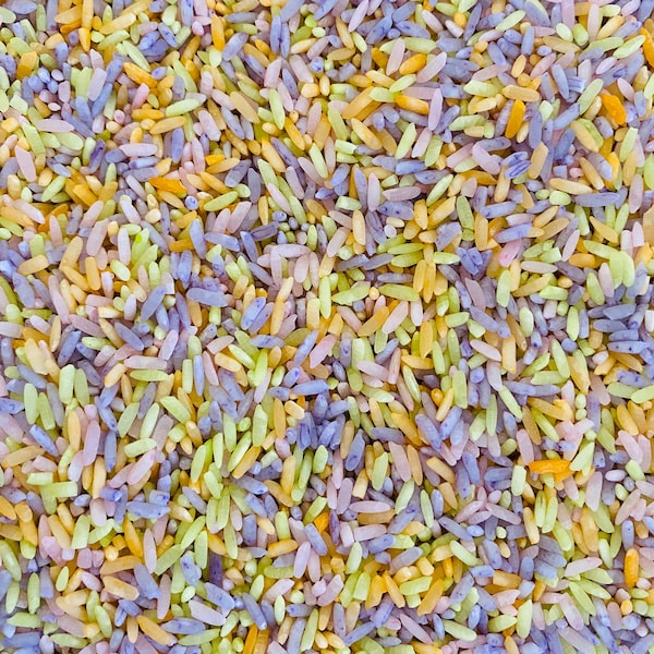 Easter Rice, Pastel Rice, Spring Rice, Colored Rice, Sensory Bin Filler, Sensory Play