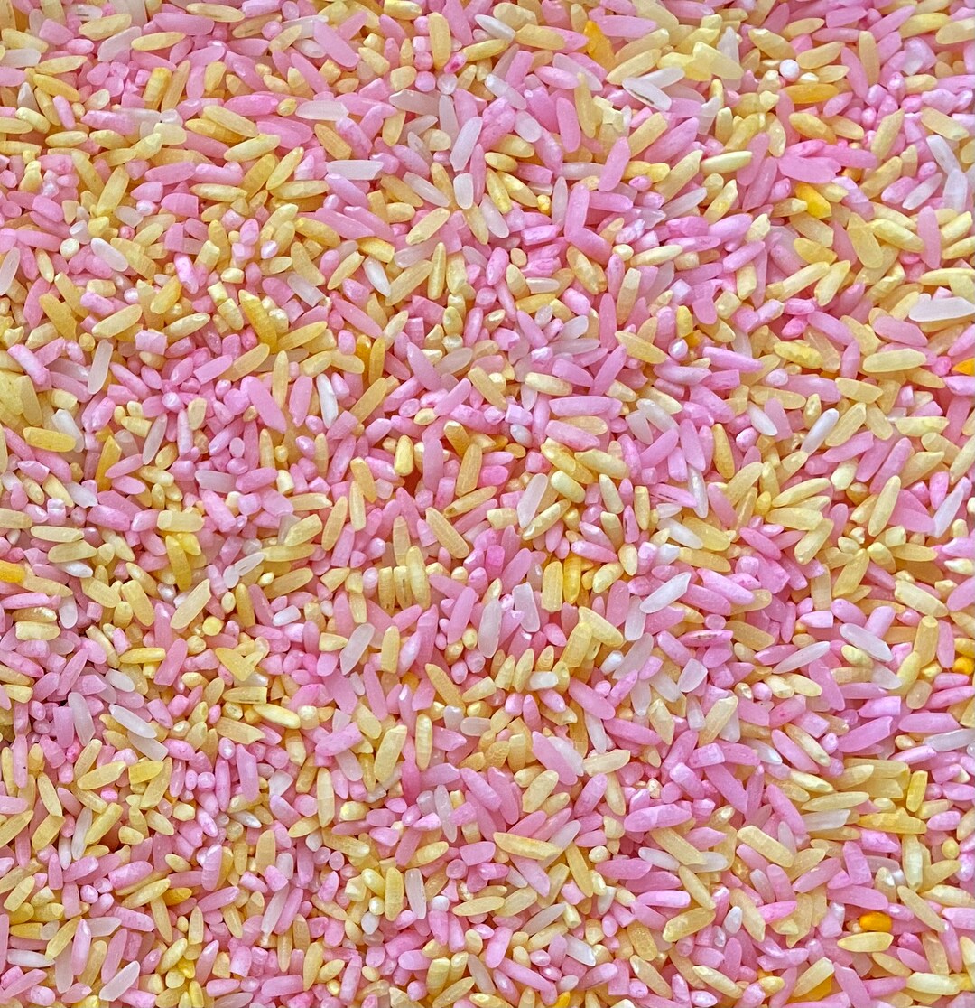 Easter Rice, Pink Lemonade Rice, Spring Rice, Colored Rice, Sensory Bin ...