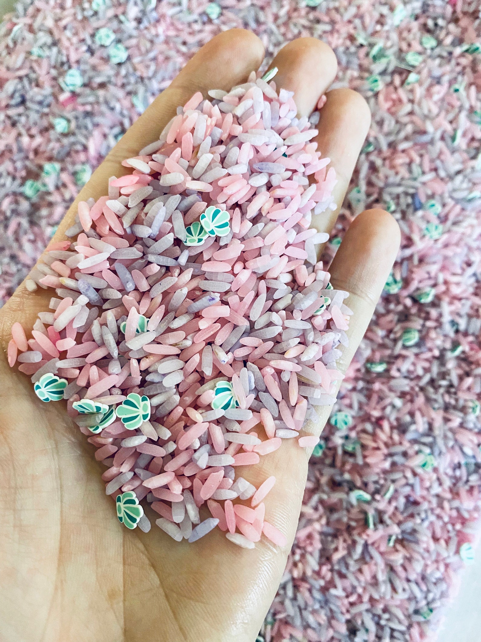 Ocean Rice Mermaid Rice, Ocean Rice, Colored Rice, Sensory Bin Filler, Sensory ...