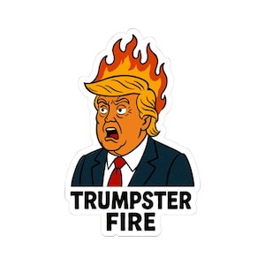 Menteur Menteur Trumpster Incendie ! Stickers, Sticker anti-Trump, Cadeau républicain amusant, Humour électoral, Stickers politiques, Merch militant politique