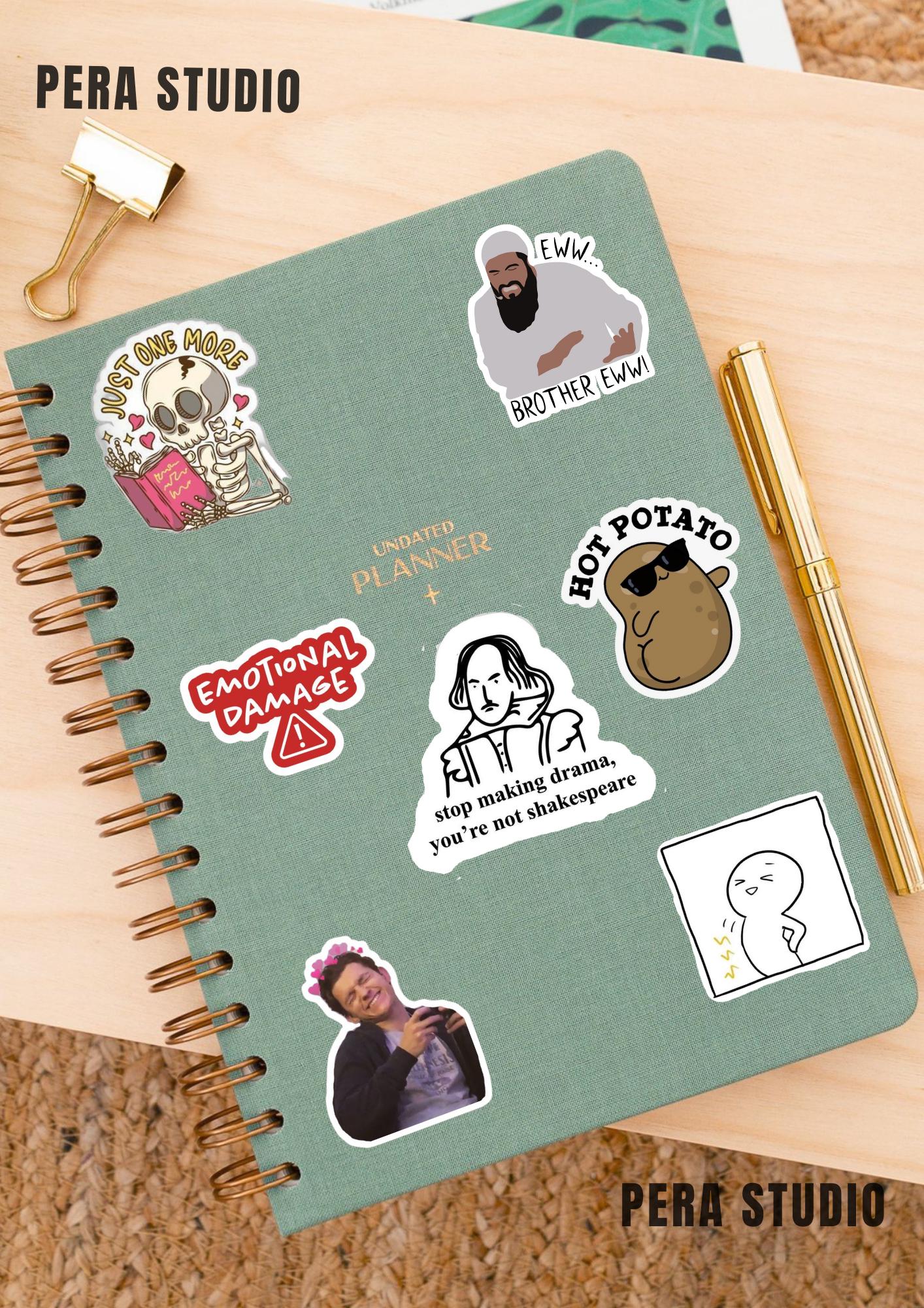 Mood Reaction Sticker Pack | Viral Meme Pngs (digital Download) - Etsy