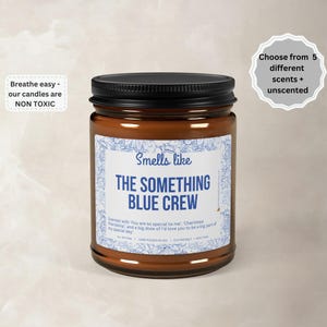 Something Blue Crew Proposal Candle Will You Be My Something Blue Crew Card Gift Box Honorary Bridesmaid Bridal Party Gifts Guests of Honor