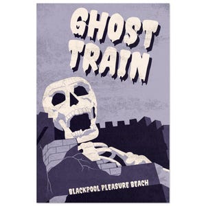 GHOST TRAIN, Blackpool Pleasure Beach || Classic Matte Paper Poster || 30x45 cm / 12x18″
