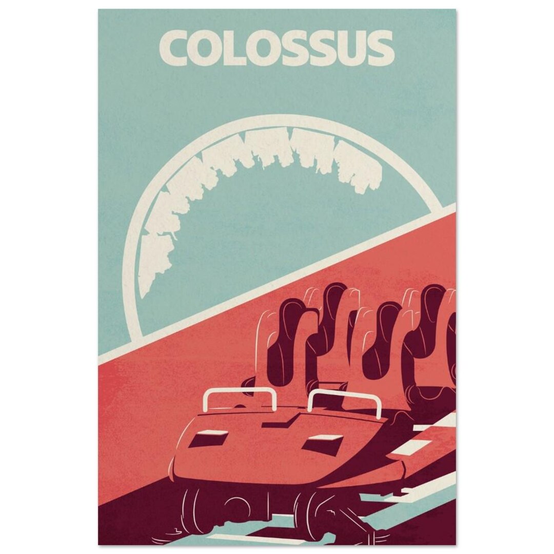 COLOSSUS, Thorpe Park Classic Matte Paper Poster 30x45 Cm / 12x18 - Etsy