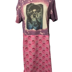 Bride Of Frankenstein Custom Dress T-shirt Size Medium