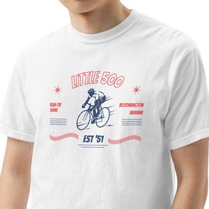 T-shirt épais unisexe Little 500 | | Bloomington, IN | Course de vélo de l'université de l'Indiana