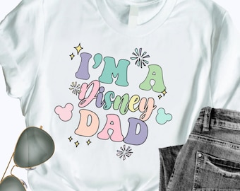 Disney papa-shirt | Disney vakantieshirt | Shirts voor papa | Bijpassende familieshirts | Bijpassende Disney-shirts | Shirt Im A Disney Dad