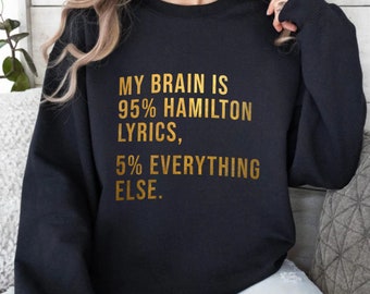 Hamilton the Musical Unisex Heavy Blend™ Crewneck Sweatshirt | Musical Theatre Sweatshirt | Broadway Merch | Hamilton Sweatshirt