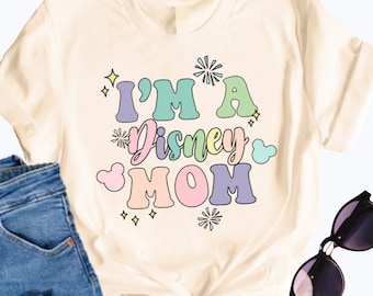 Disney-moedershirt | Disney vakantieshirt | Shirts voor mama | Bijpassende familieshirts | Bijpassende Disney-shirts | Shirt Im A Disney Mom