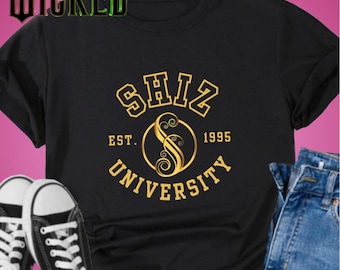 Wicked Shiz University uniseks zwaar katoenen T-shirt| Shirt muziektheater | Broadway-merchandise | Shirt Wicked The Musical